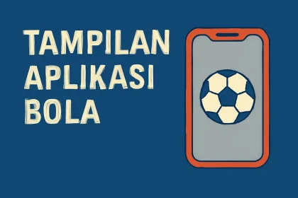 tampilan aplikasi bola
